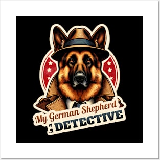 German Shepherd Detective Posters and Art